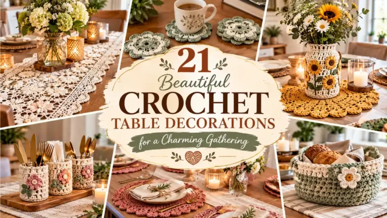 21 Beautiful Crochet Table Decorations for a Charming Gathering