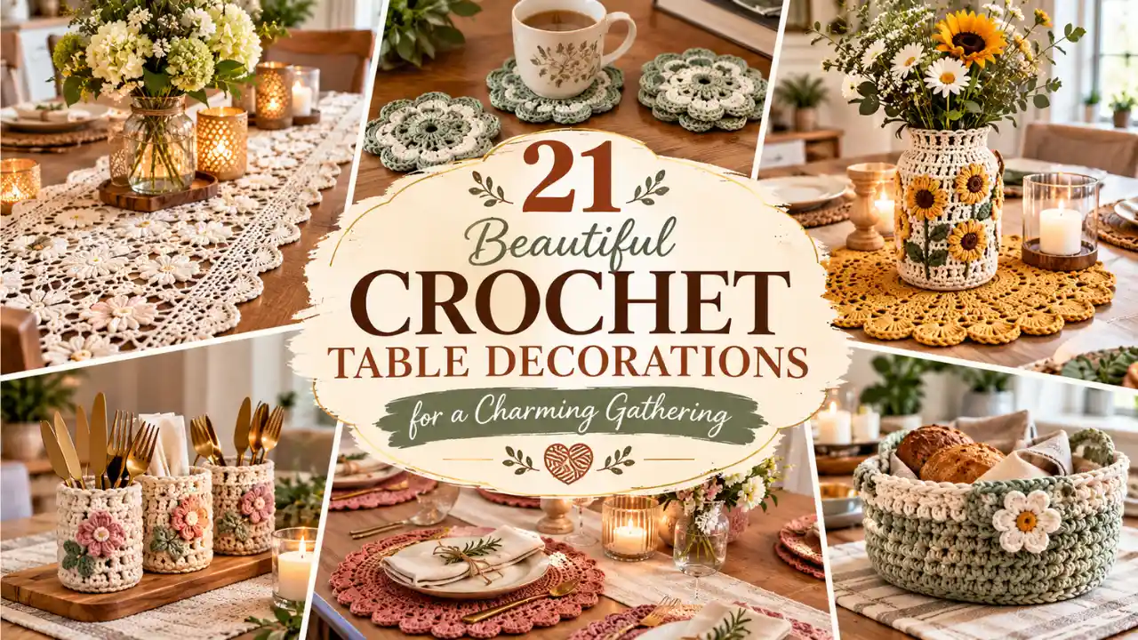 21 Beautiful Crochet Table Decorations for a Charming Gathering